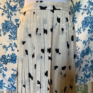 Silk Pleated Butterfly Skirt